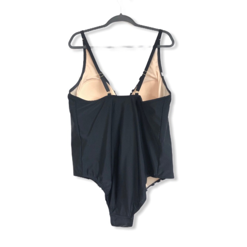 Kona Sol NWT One Piece Swimsuit Keyhole Bow Straps - Picture 3 of 7